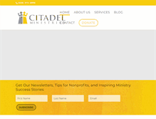 Tablet Screenshot of citadelministries.org